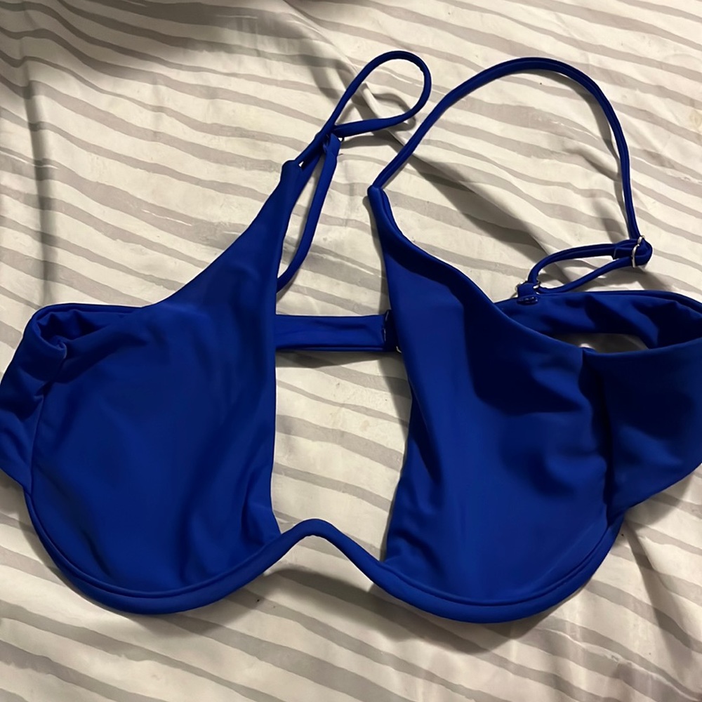 Blue Zaful Bikini top
